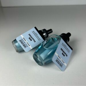 Bath & Body Works EUCALYPTUS RAIN Wallflower Fragrance Refills 2 Lot SEALED NEW